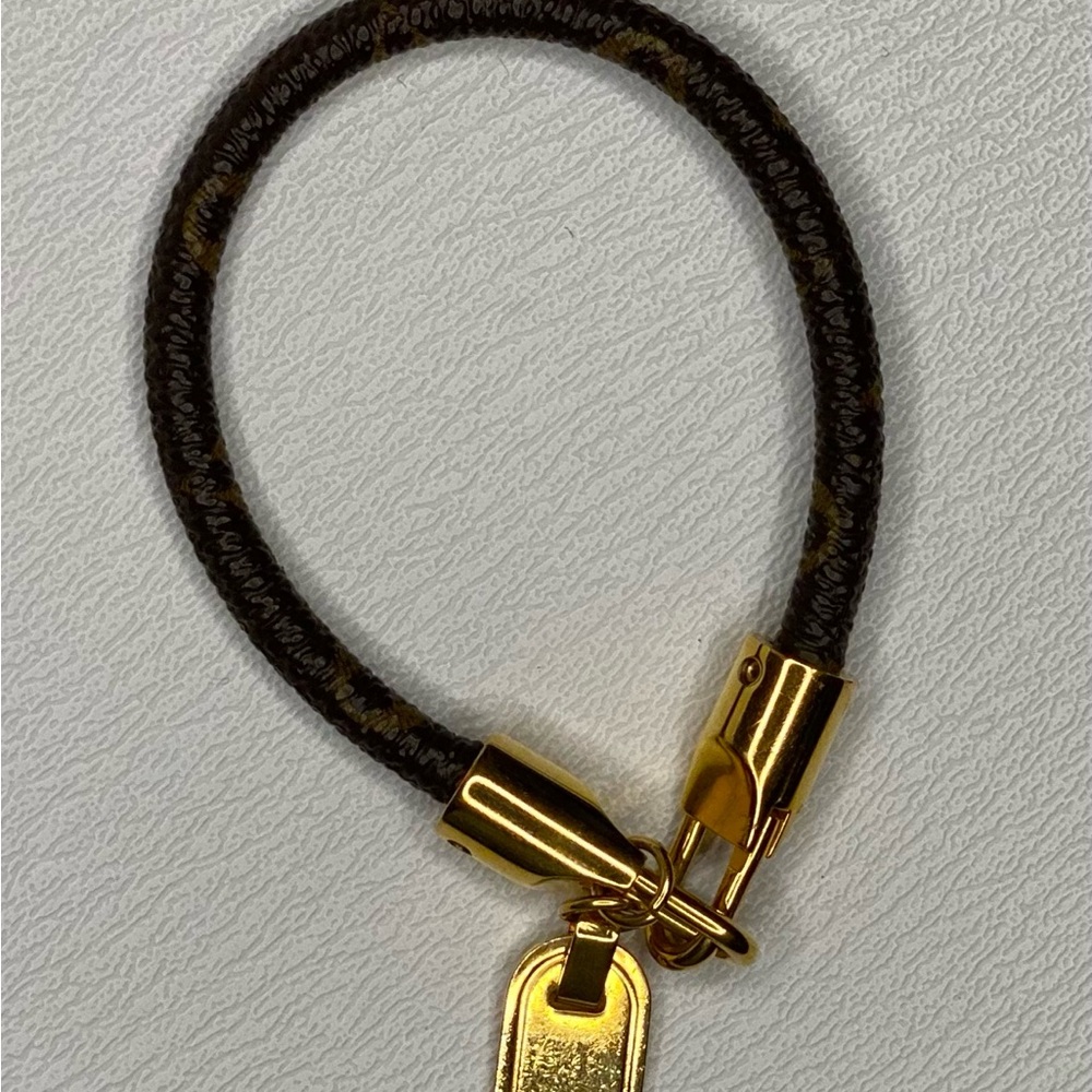 Louis Vuitton LV Monogram Brasserie Rack It Gold Tone Bracelet